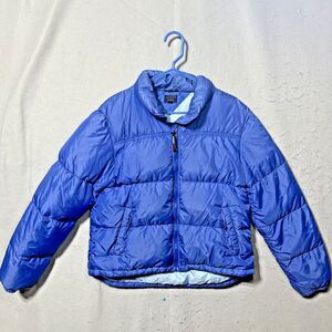 Tommy Jeans Womens Blue Puffer Jacket Long Sleeve Size XL